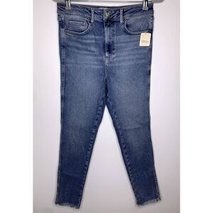 Free People We The Free Raw Hem High Rise Jegging 4269 Sierra, Med Wash, Size 31